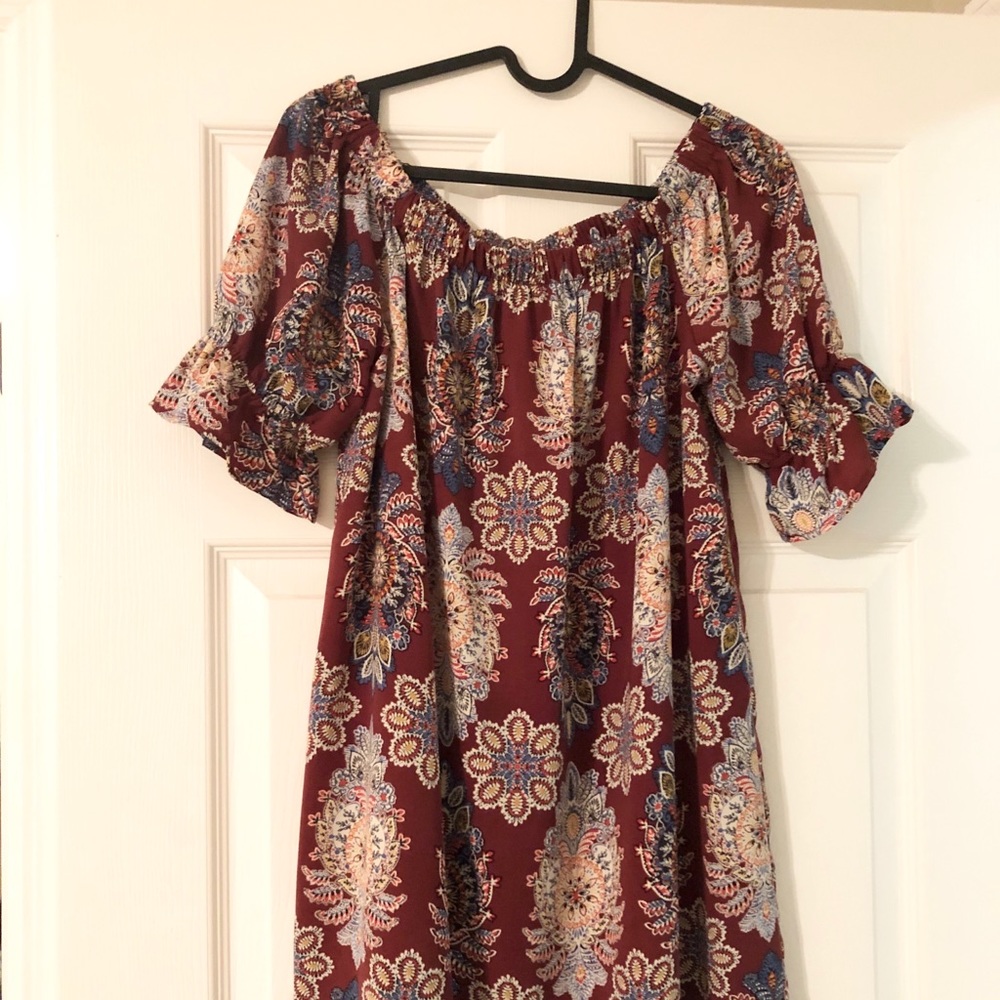 Off the shoulder fall dress